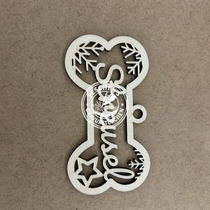 Personalisierter Knochen Baumanhänger