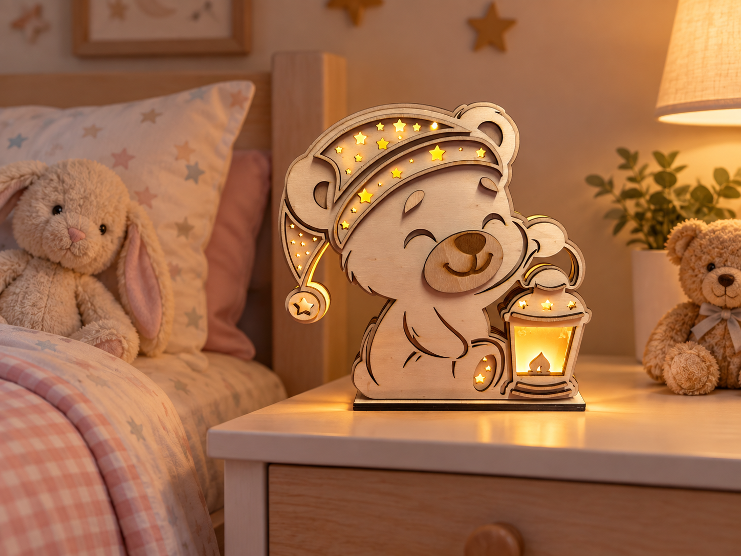 Nachtlampe Bär Multi