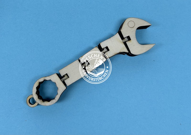 Schlüsselanhänger Schraubschlüssel Flexibel