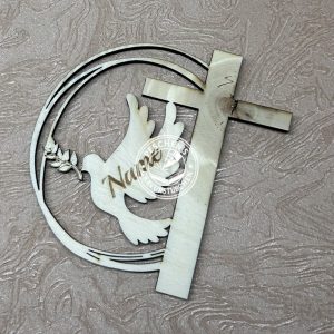 Kranz Taube und Kreuz