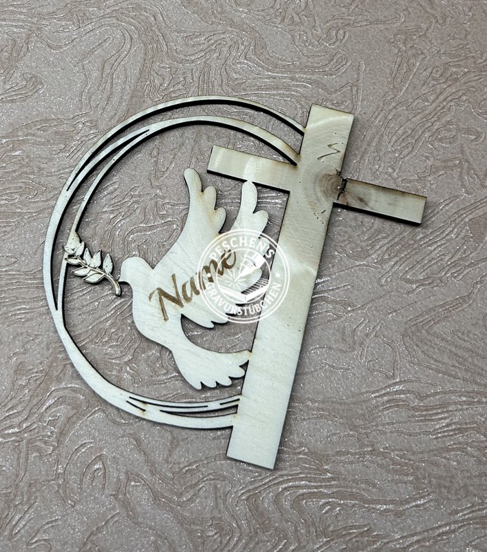 Kranz Taube und Kreuz