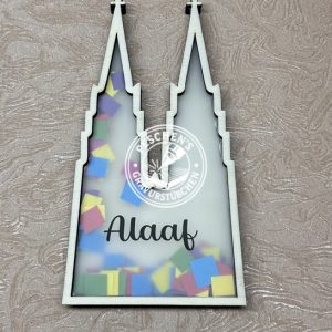 Schüttelbild „Dom“ aus Holz – 3D-Optik mit Wunschtext