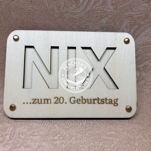 Geldgeschenk NIX