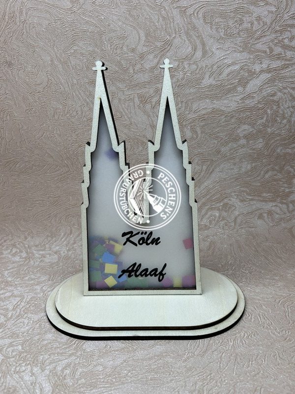 Schüttelbild „Dom“ aus Holz – 3D-Optik mit Wunschtext – Bild 3