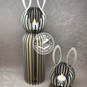 Teelichthalter Hasenform