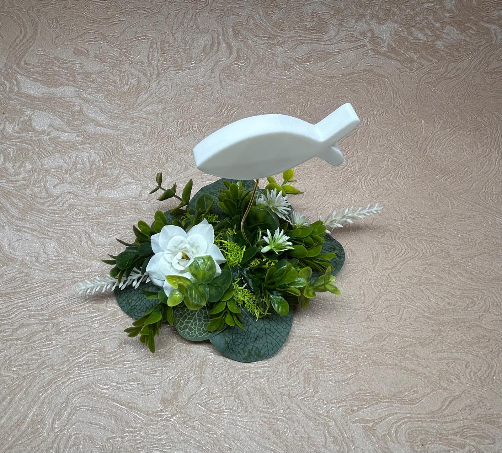 Tischdeko Fisch Kommunion/Hochzeit – Bild 3