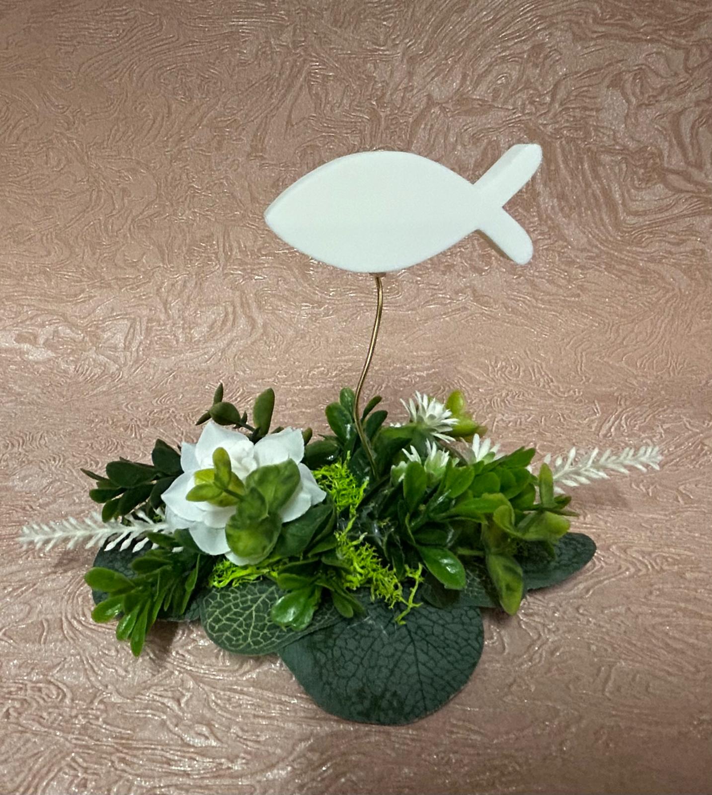 Tischdeko Fisch Kommunion/Hochzeit – Bild 4
