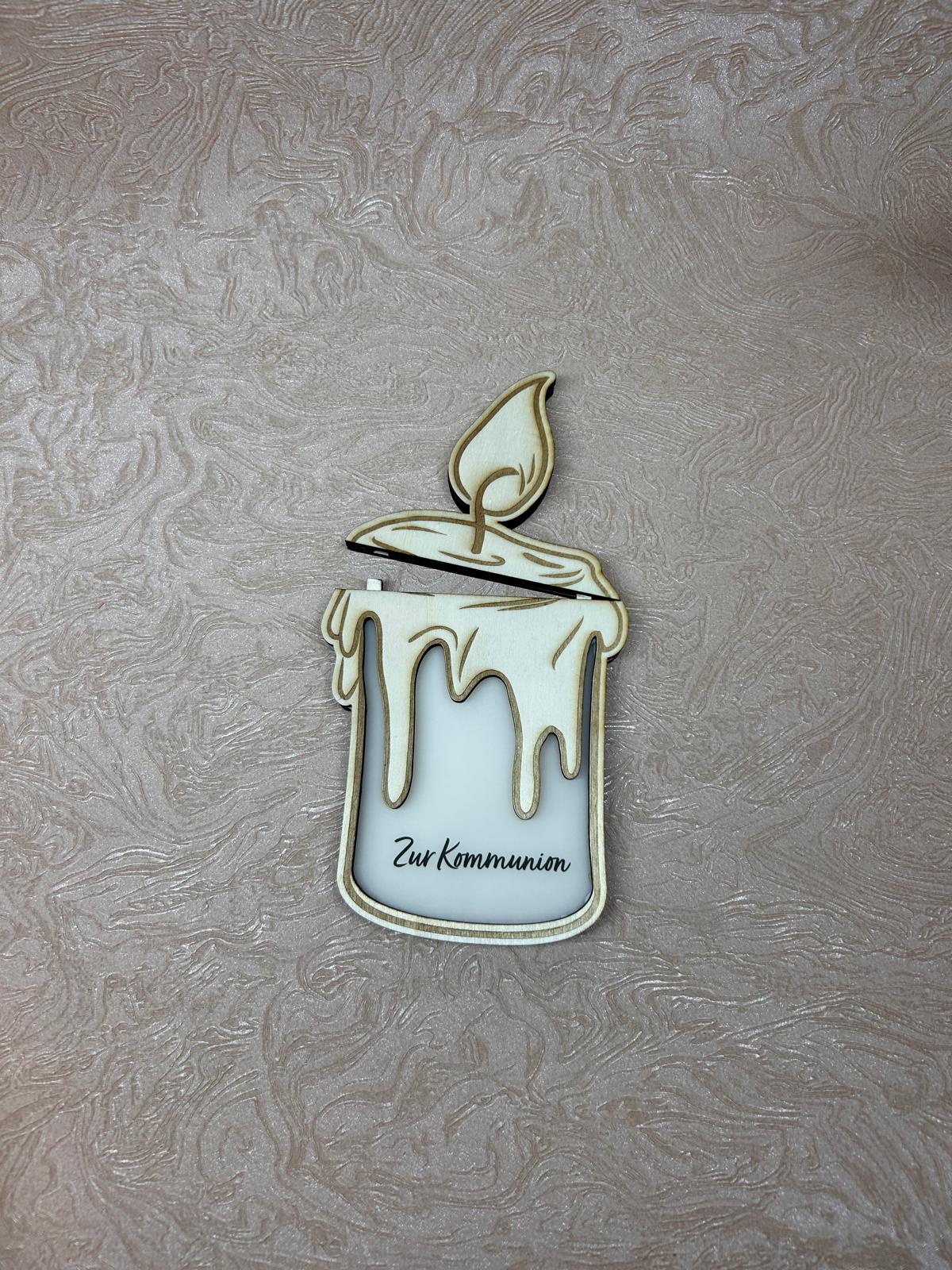 Geldgeschenk Kommunion Kerze – Bild 2