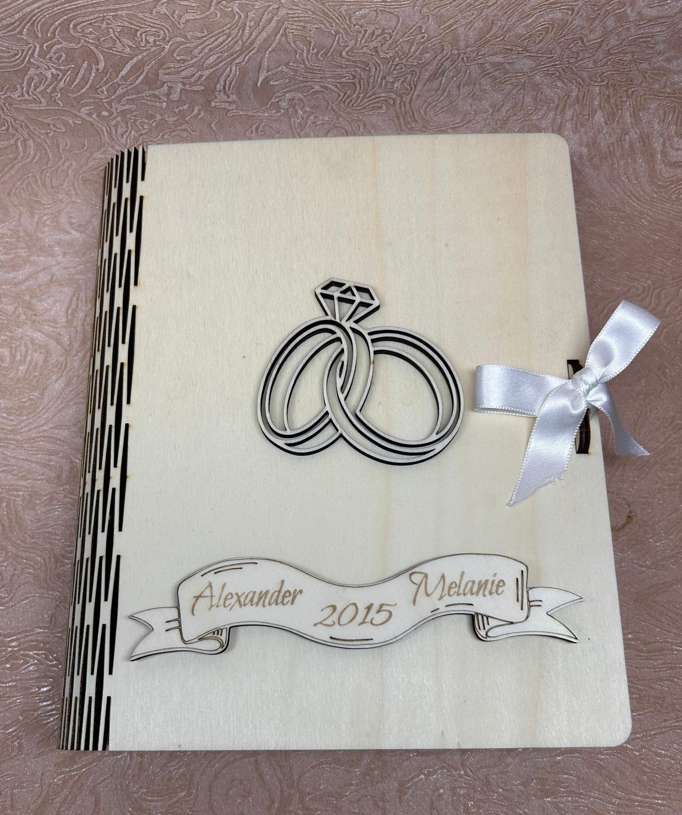 Erinnerugnsbuch Hochzeit Ringe