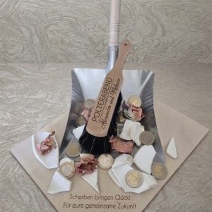 Handfeger Kehrblech Set Hochzeit