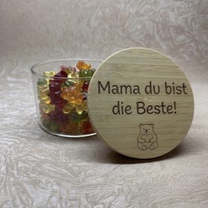 Vorratsglas 550ml mit Holzdeckel